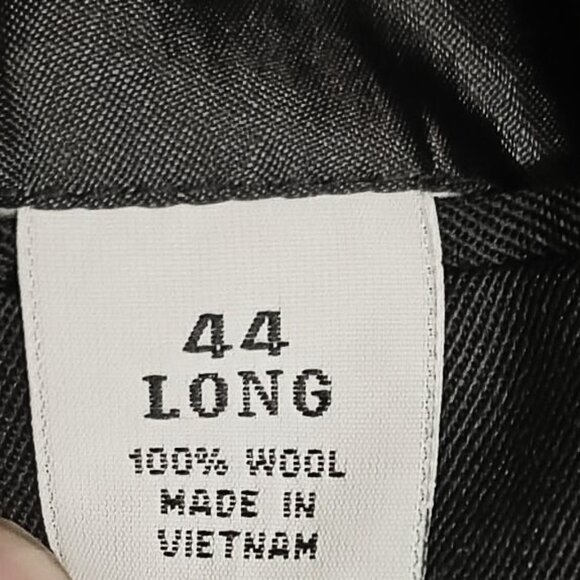 Linea Uomo Men Black 3 Metal Button Suit Jacket Only 44R - Picture 9 of 12